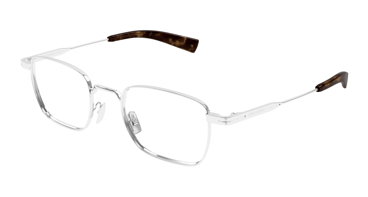 Saint Laurent SL 729 Eyeglasses - Silver / Transparent (002)