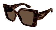 Alexander McQueen AM0467S Sunglasses - Havana / Brown (002)
