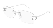 Cartier CT0489O Eyeglasses - Silver / Transparent (003)
