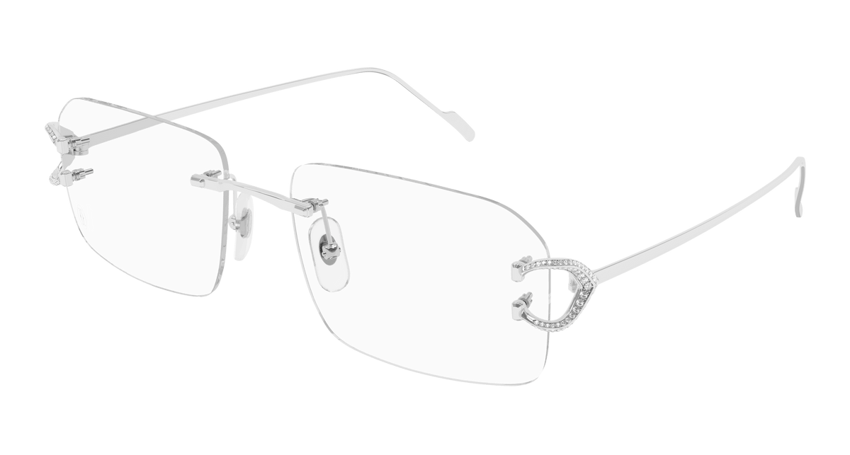 Cartier CT0489O Eyeglasses - Silver / Transparent (003)