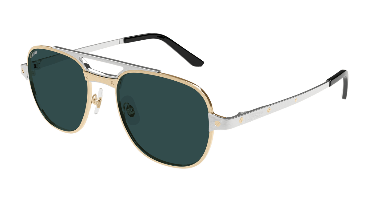 Cartier CT0477S Sunglasses - Gold / Green (003)