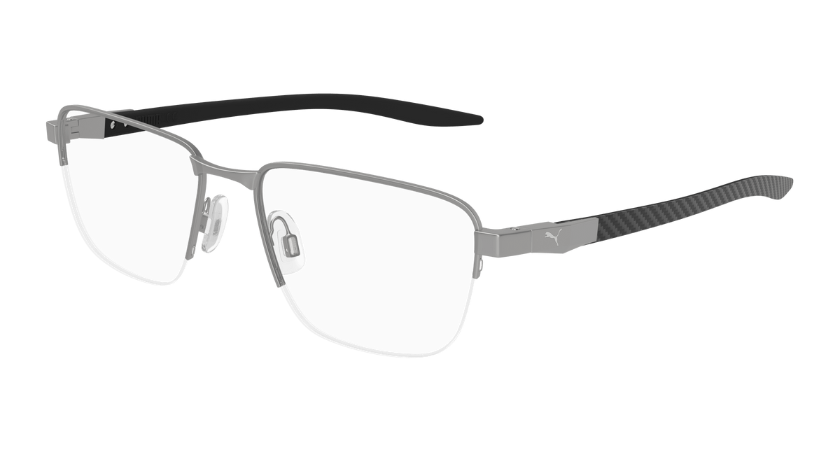 Puma PU0456O Eyeglasses - Gunmetal / Transparent (007)