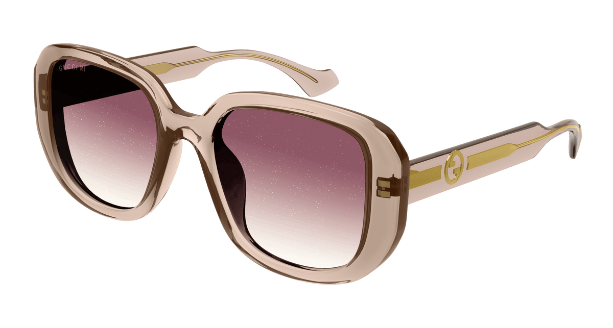 Gucci GG1557SK Sunglasses - Beige / Violet (006)