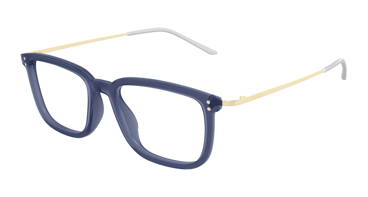 Gucci GG1709O Eyeglasses - Blue / Transparent (007)