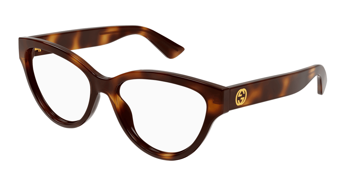 Gucci GG1581O Eyeglasses - Havana / Transparent (002)