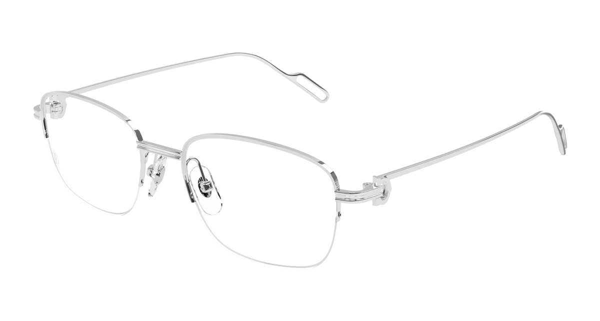 Cartier CT0529OA Eyeglasses - Silver / Transparent (003)