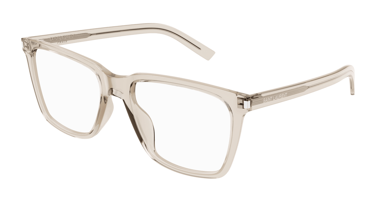 Saint Laurent SL 717 SLIM Eyeglasses - Beige / Transparent (004)