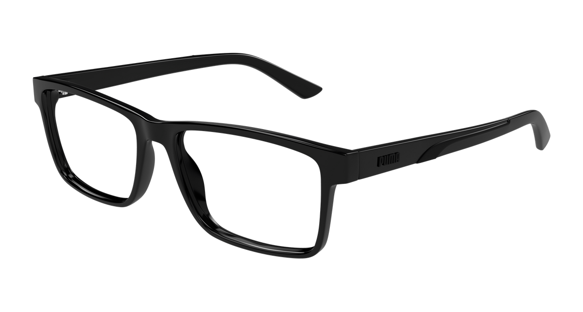 Puma PU0473O Eyeglasses - Black / Transparent (001)