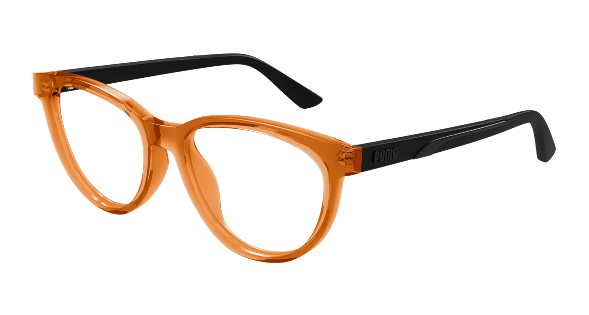 Puma PJ0079O Eyeglasses - Orange / Transparent (004)