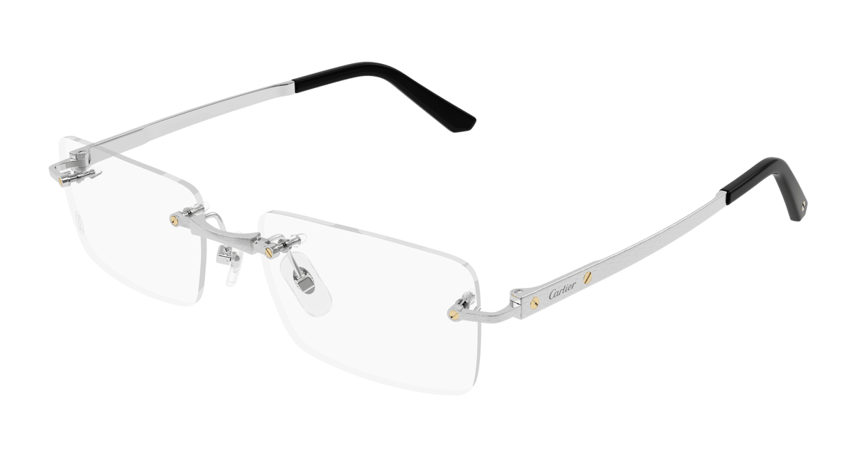 Cartier CT0511O Eyeglasses - Silver / Transparent (002)