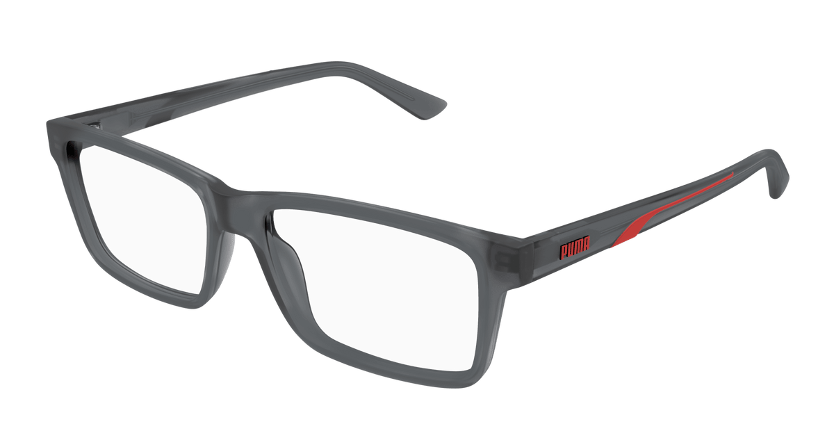 Puma PU0471O Eyeglasses - Grey / Transparent (008)