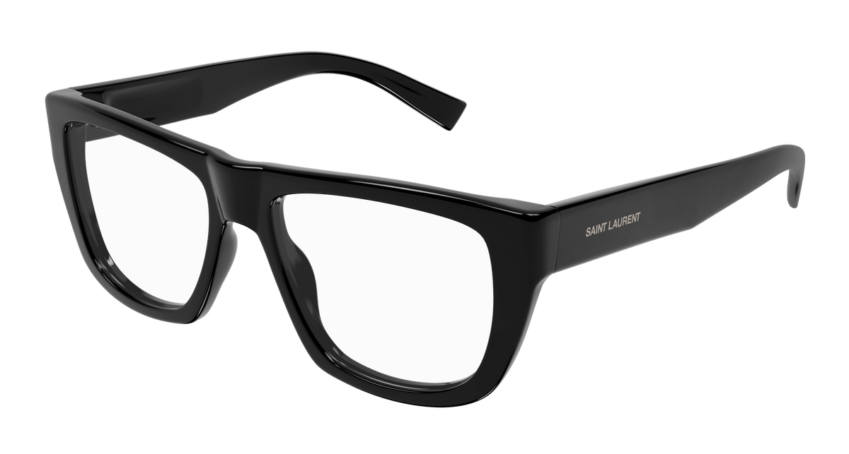 Saint Laurent SL 714 Eyeglasses - Black / Transparent (001)