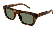 Saint Laurent SL M131 Sunglasses - Havana / Green (003)