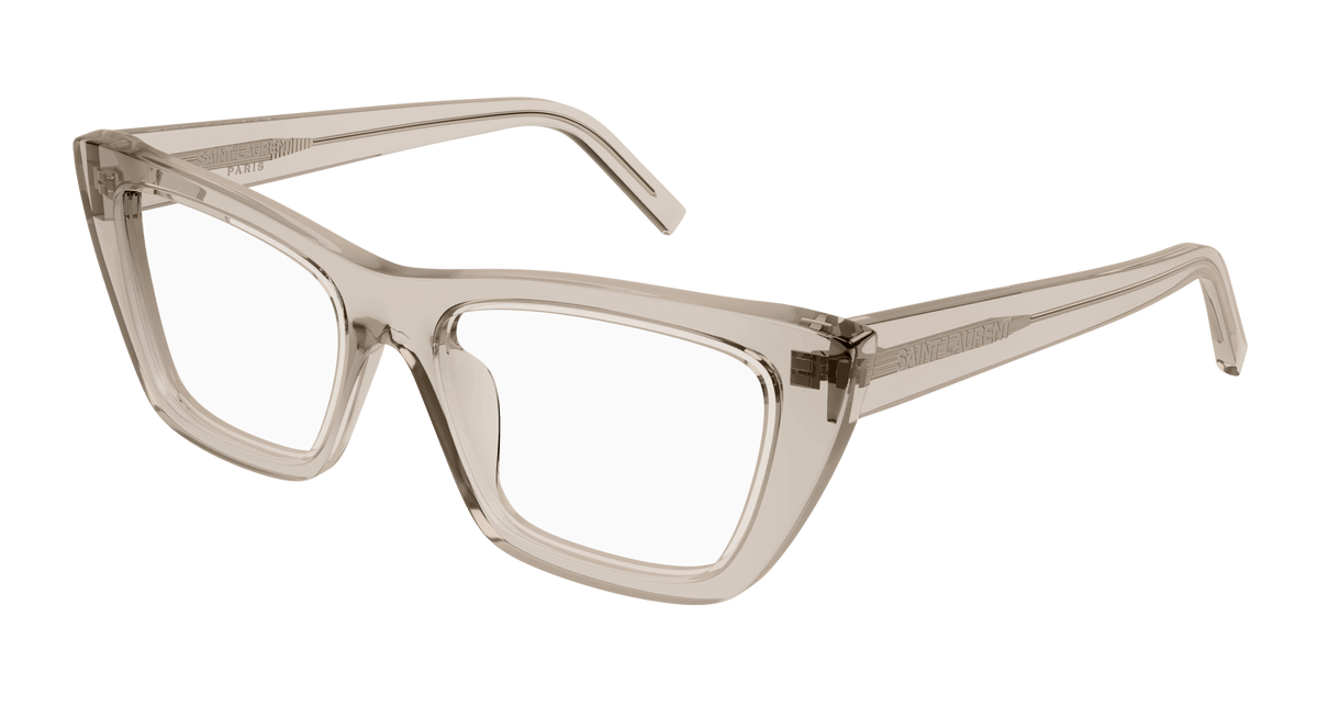 Saint Laurent SL 276 MICA OPT Eyeglasses - Beige / Transparent (005)