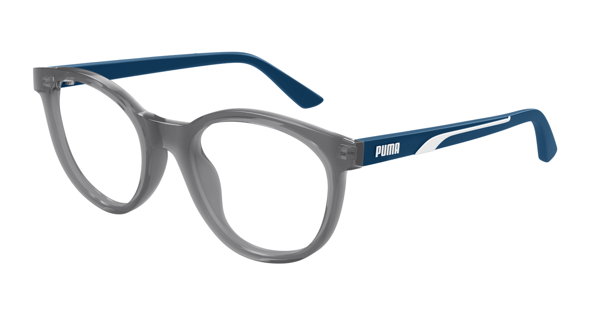 Puma PJ0078O Eyeglasses - Grey / Transparent (002)
