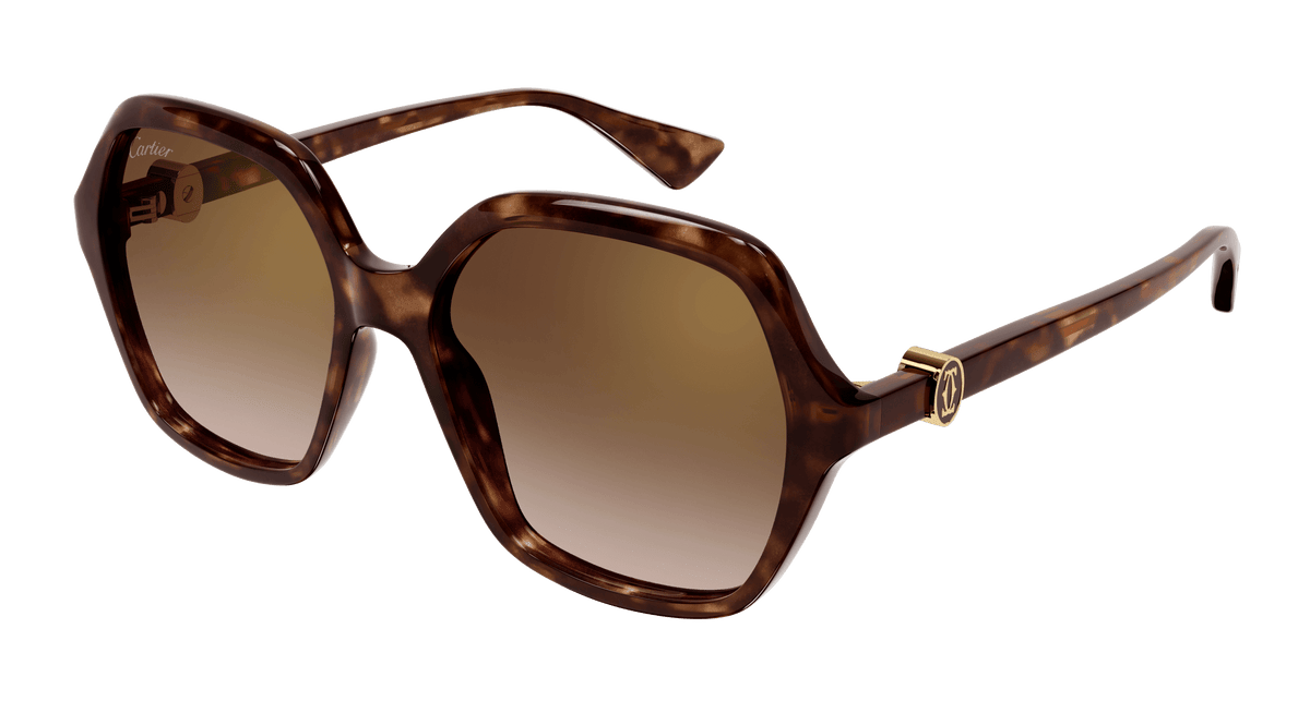 Cartier CT0470S Sunglasses - Havana / Brown (002)