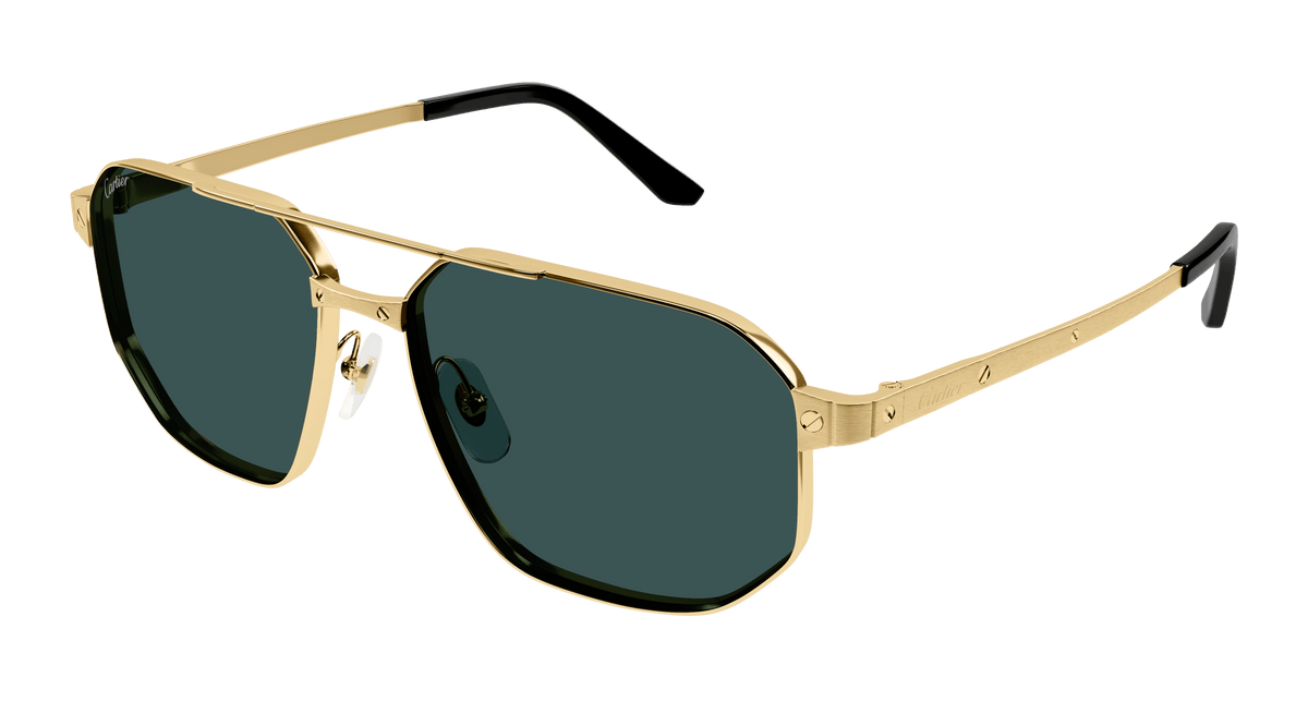 Cartier CT0462S Sunglasses - Gold / Green (003)