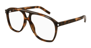 Saint Laurent SL 596 DUNE OPT Eyeglasses - Havana / Transparent (002)