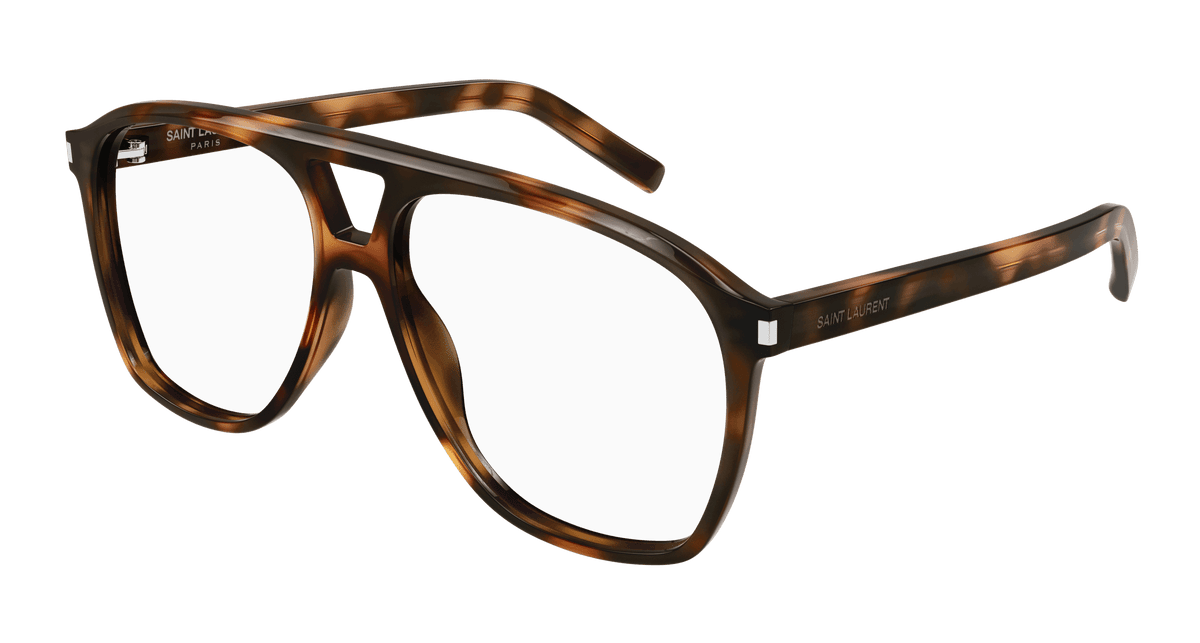 Saint Laurent SL 596 DUNE OPT Eyeglasses - Havana / Transparent (002)