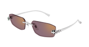 Cartier CT0474S Sunglasses - Silver / Violet (004)