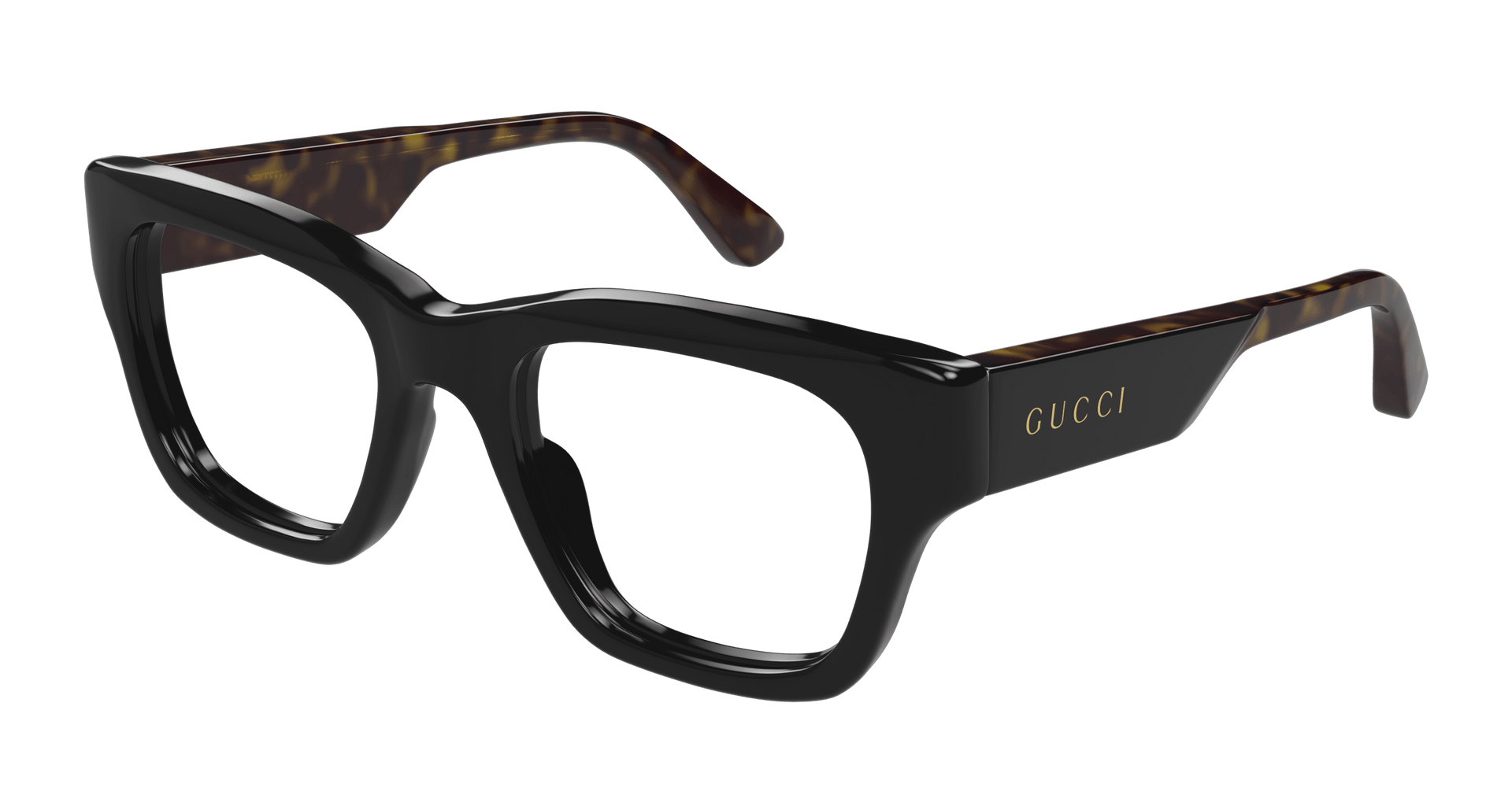 Gucci GG1669O Eyeglasses - Black / Transparent (005)