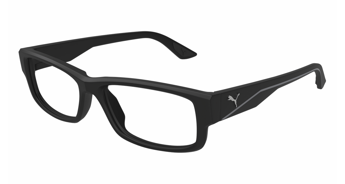 Puma PU0440O Eyeglasses - Black / Transparent (002)