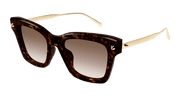 Alexander McQueen AM0483S Sunglasses - Havana / Brown (002)
