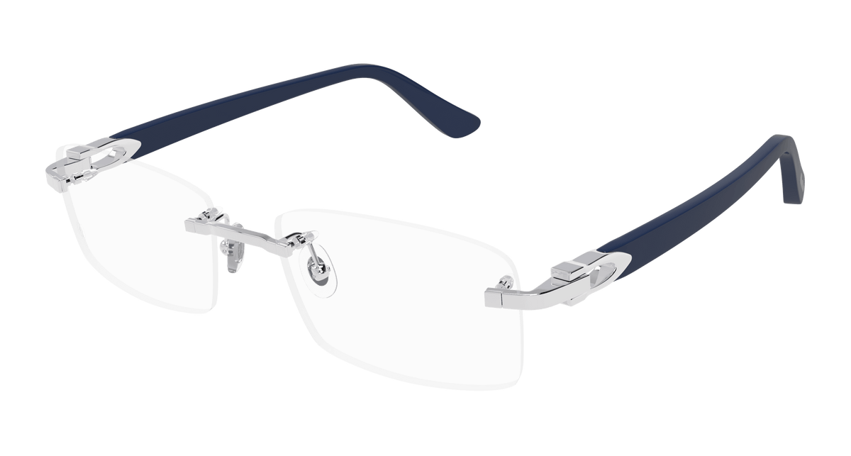 Cartier CT0287O Eyeglasses - Silver / Transparent (010)