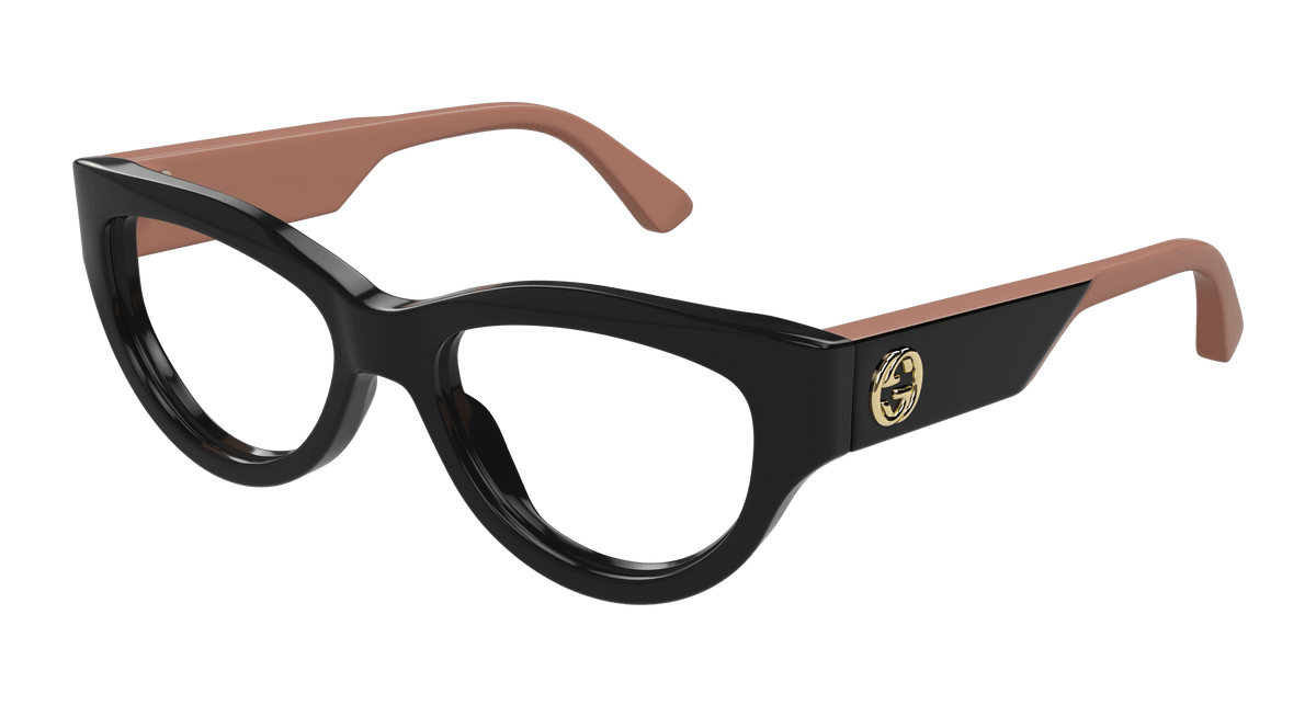 Gucci GG1665O Eyeglasses - Black / Transparent (008)