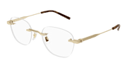 Dunhill DU0094OA Eyeglasses - Gold / Transparent (003)