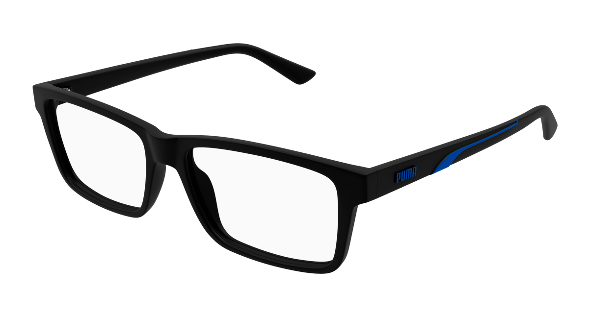 Puma PU0471O Eyeglasses - Black / Transparent (002)