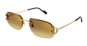 Cartier CT0468S Sunglasses - Gold / Brown (004)