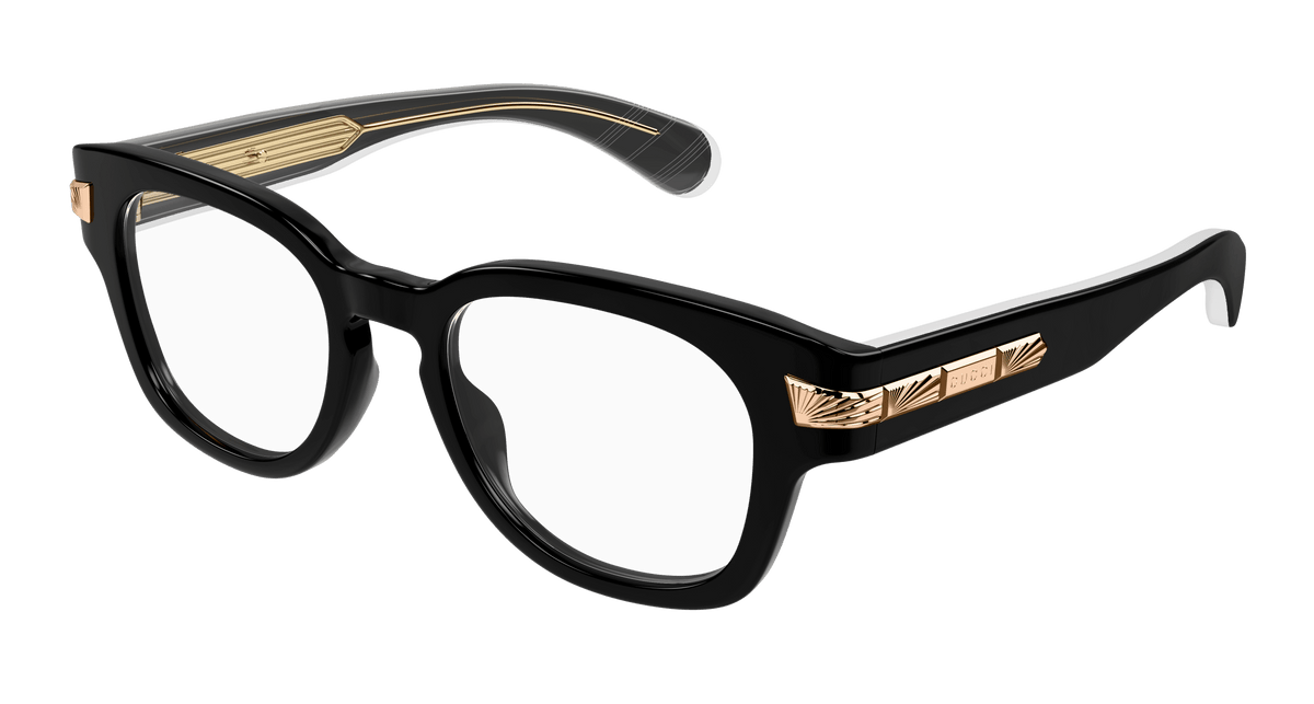Gucci GG1518O Eyeglasses - Black / Transparent (001)