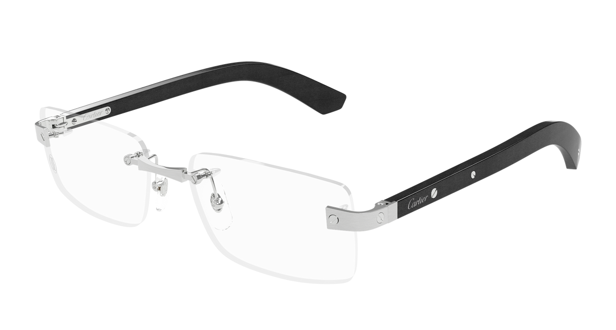 Cartier CT0513O Eyeglasses - Silver / Transparent (003)