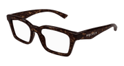 Alexander McQueen AM0476O Eyeglasses - Havana / Transparent (002)