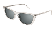 Saint Laurent SL 737 MICA THIN Sunglasses - Beige / Silver (004)