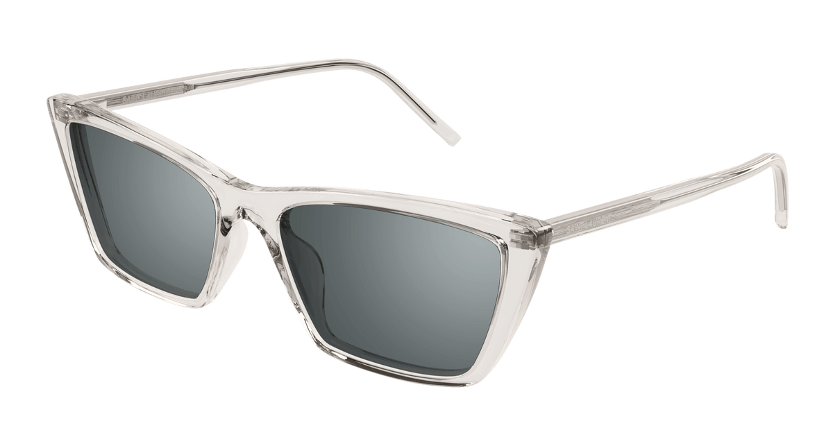 Saint Laurent SL 737 MICA THIN Sunglasses - Beige / Silver (004)