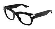 Alexander McQueen AM0443O Eyeglasses - Black / Transparent (001)