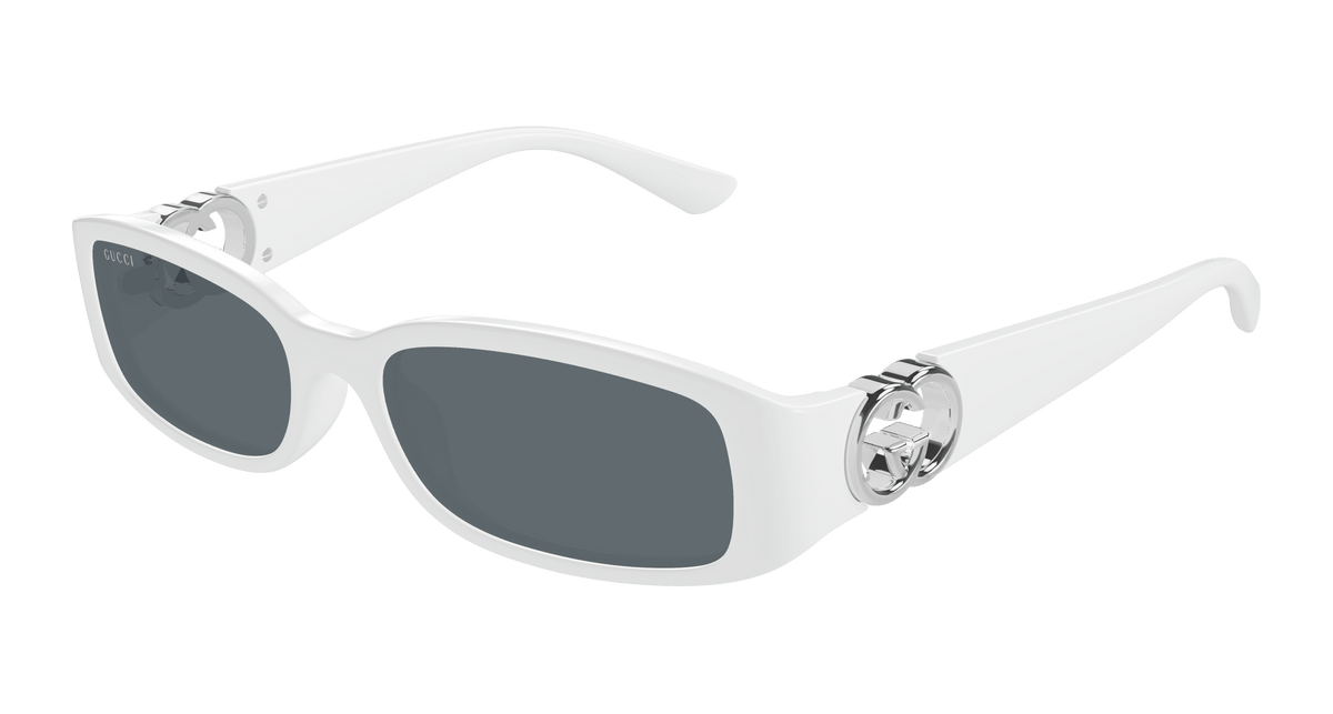 Gucci GG1661S Sunglasses - White / Grey (003)