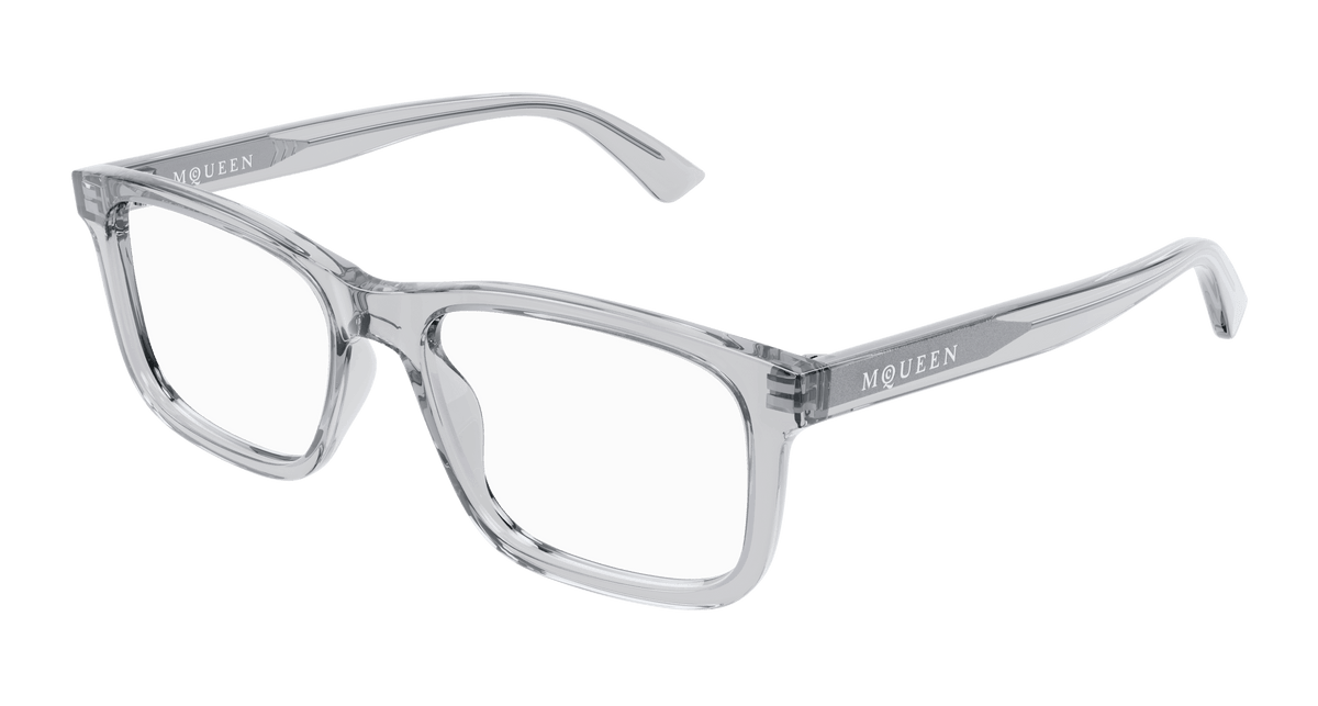 Alexander McQueen AM0486O Eyeglasses - Light-Blue / Transparent (004)