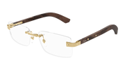 Cartier CT0513O Eyeglasses - Gold / Transparent (004)
