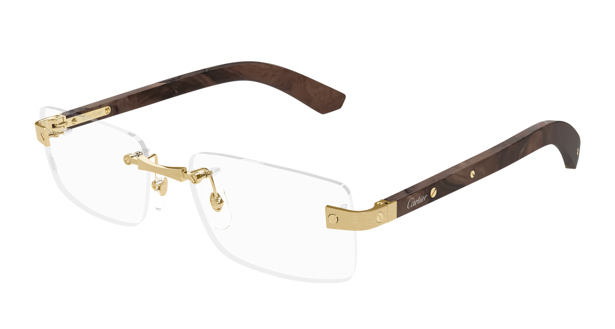 Cartier CT0513O Eyeglasses - Gold / Transparent (004)