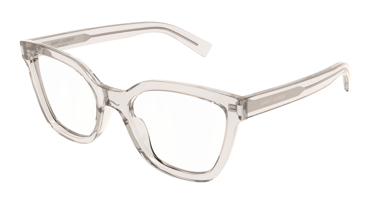 Saint Laurent SL 748 Eyeglasses - Beige / Transparent (004)