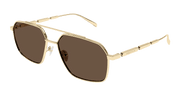 Alexander McQueen AM0477S Sunglasses - Gold / Brown (002)