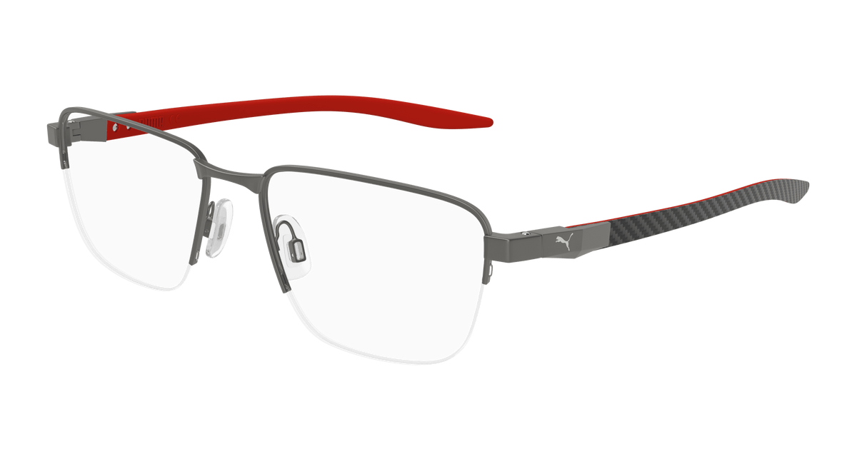 Puma PU0456O Eyeglasses - Gunmetal / Transparent (006)