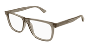 Alexander McQueen AM0463O Eyeglasses - Brown / Transparent (005)