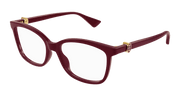 Cartier CT0493O Eyeglasses - Burgundy / Transparent (003)