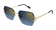 Cartier CT0466S Sunglasses - Gold / Blue (002)