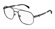 Alexander McQueen AM0459O Eyeglasses - Gunmetal / Transparent (001)