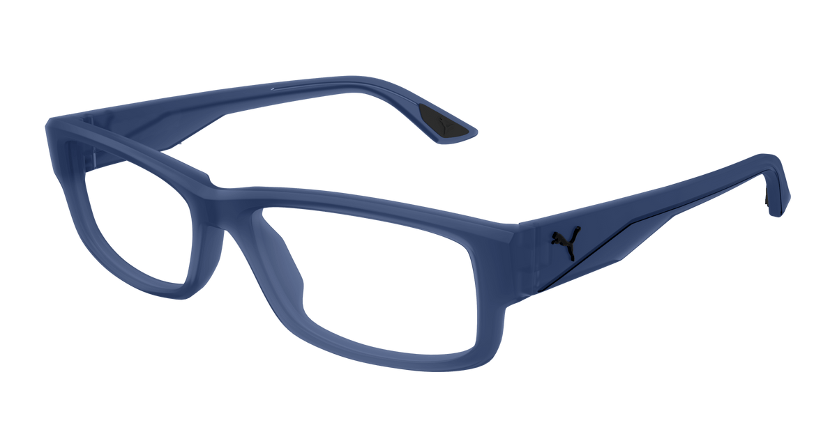 Puma PU0440O Eyeglasses - Blue / Transparent (005)